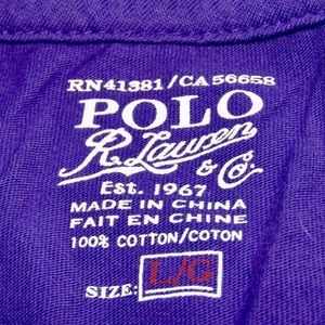 Polo by Ralph Lauren Shirts - Purple short sleeve Polo t-shirt Polo by Ralph Lauren Shirts - Purple short sleeve Polo t-shirt